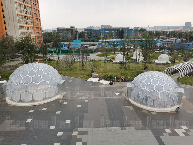 無線創智城市功能空間業態優化五星集市鋼膜結構工程