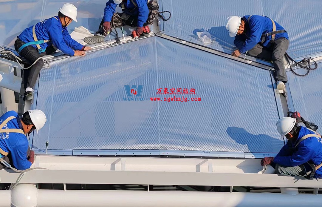 已完工，這個ETFE氣枕商業天幕閃亮登場！