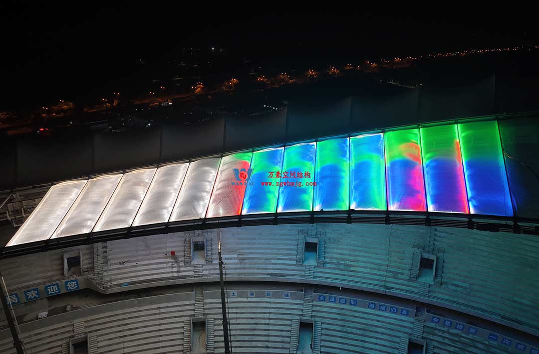 太湖之畔，華燈初上|無錫奧體中心施工加速