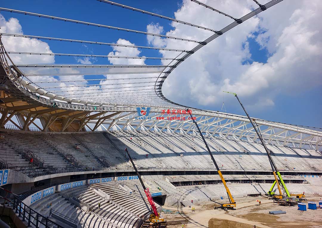 太湖之畔，華燈初上|無錫奧體中心施工加速