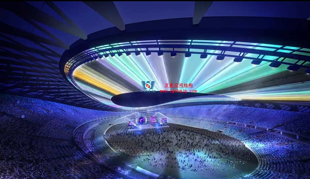 太湖之畔，華燈初上|無錫奧體中心施工加速