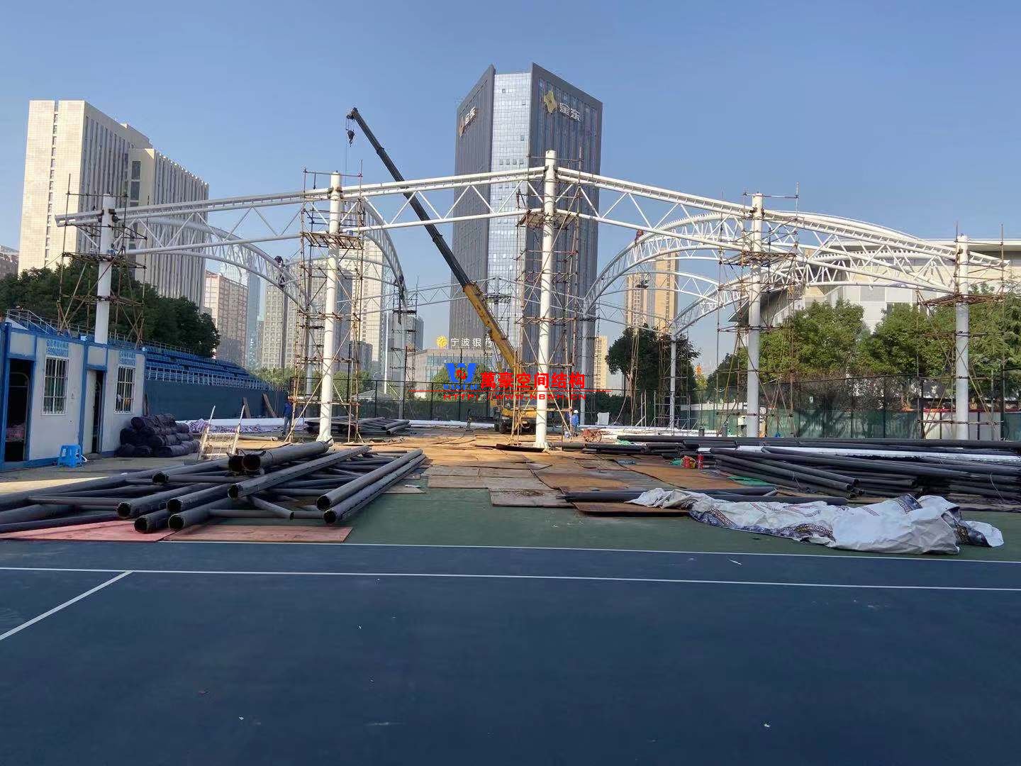 網球場膜結構