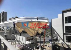 臺州大板橋ETFE氣枕天幕項目膜結構安裝中