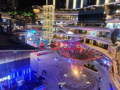 石家莊東南智匯城倒傘ETFE膜結構項目夜景欣賞